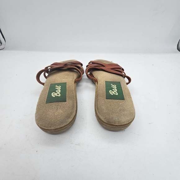 G.H. Bass Vintage 90’s Leather Sunjuns Strappy Flip Flop Sandals | Oxblood | - Picture 6 of 8